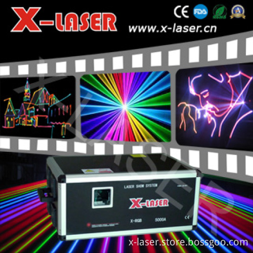 8W RGB Full Color Animation Laser Light (X-RGB8000)